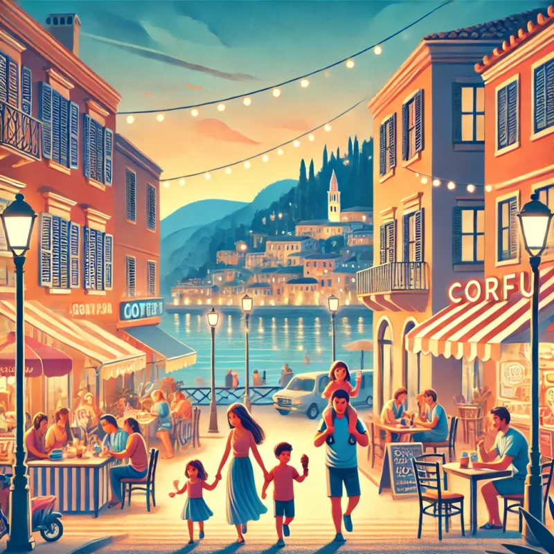 Corfu nightlife for families