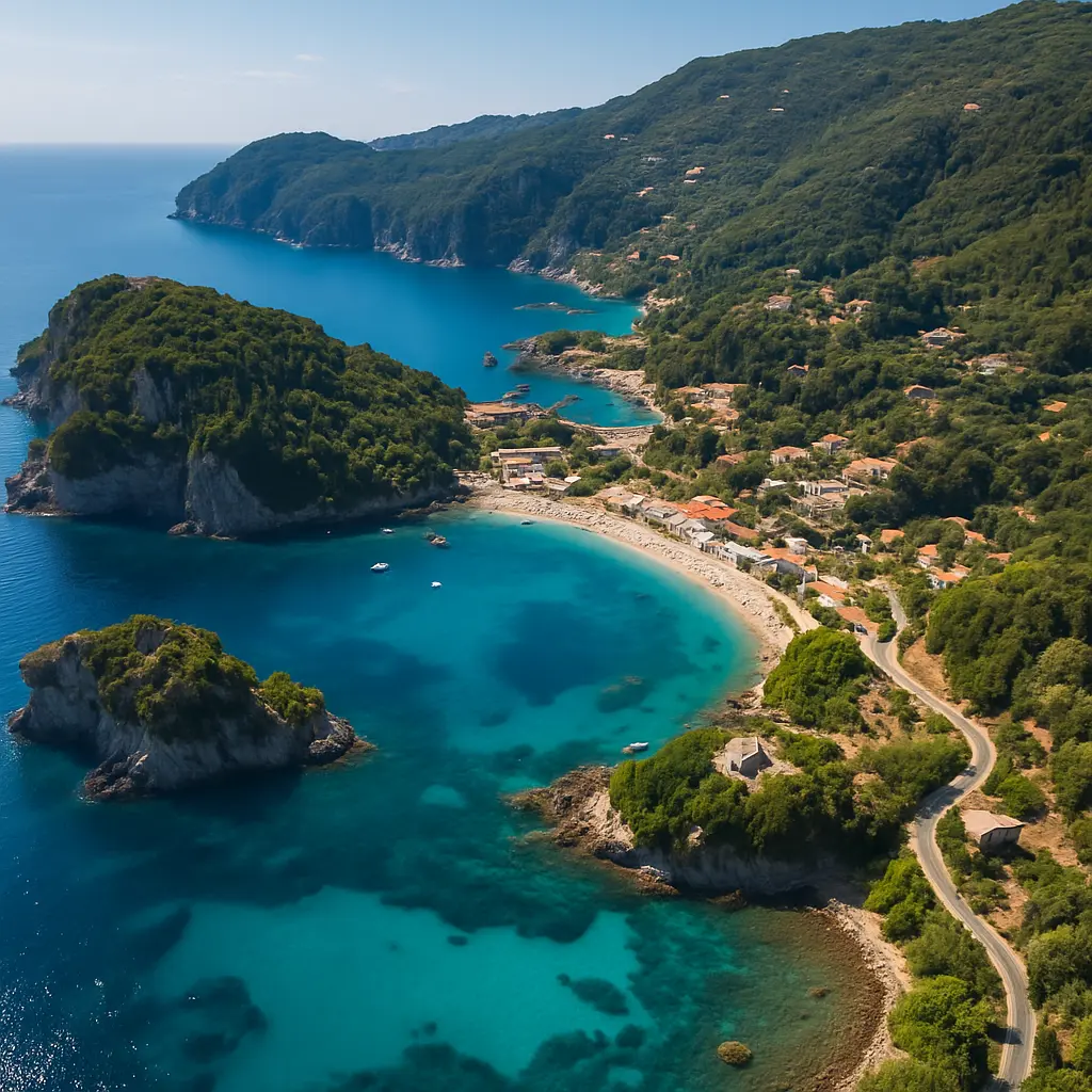 How to get from Corfu airport to Paleokastritsa